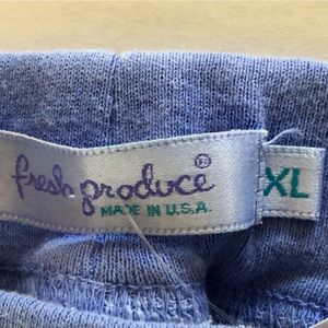 Fresh Produce mini skirt. Periwinkle Blue. Size XL.